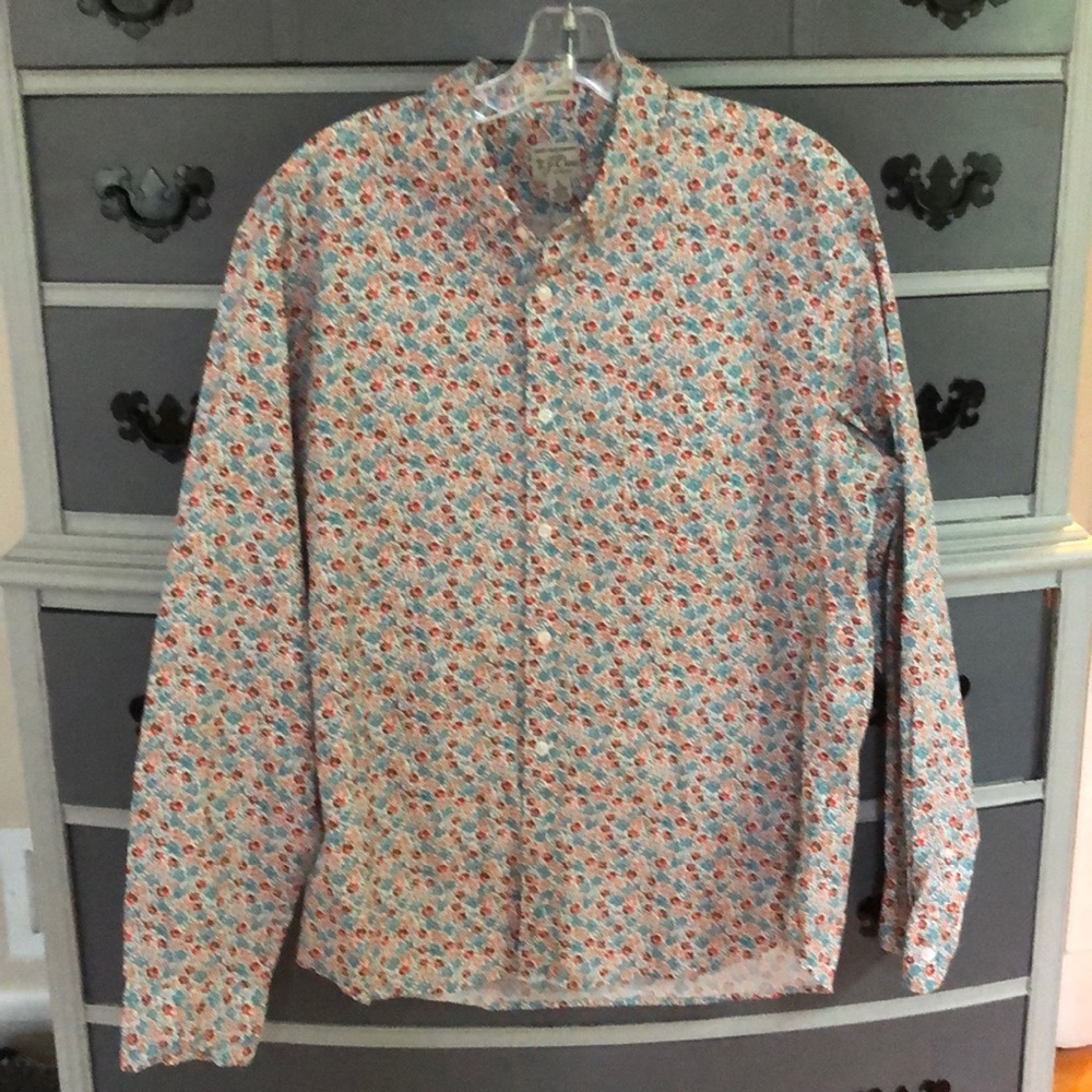 NWOT J Crew Men’s Slim Untucked Button-Down Floral
